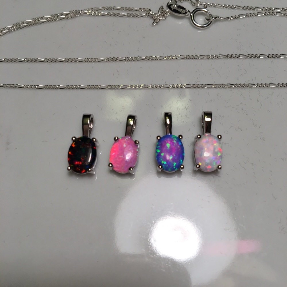 Opal pendants